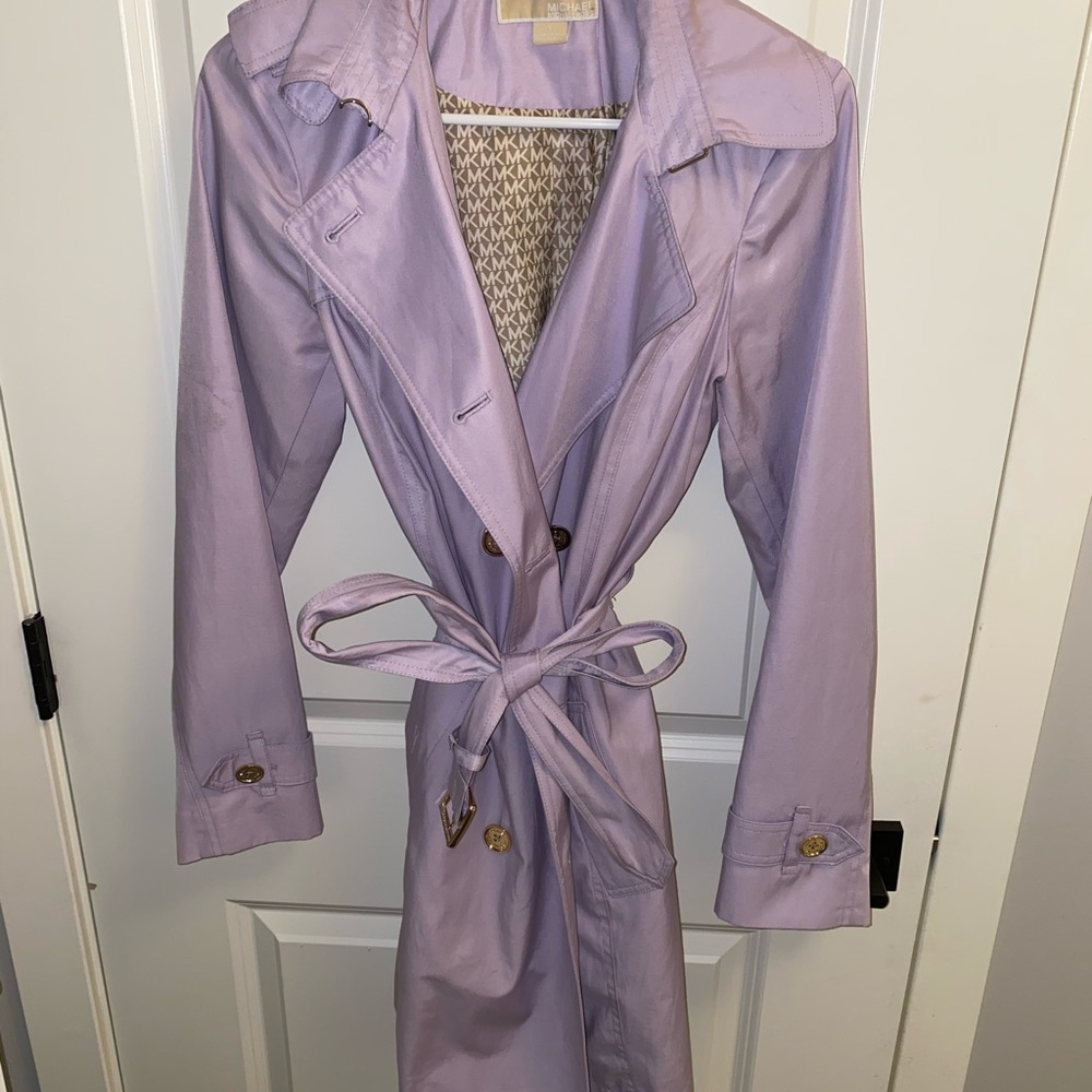 Michael Kors lavender trenchcoat